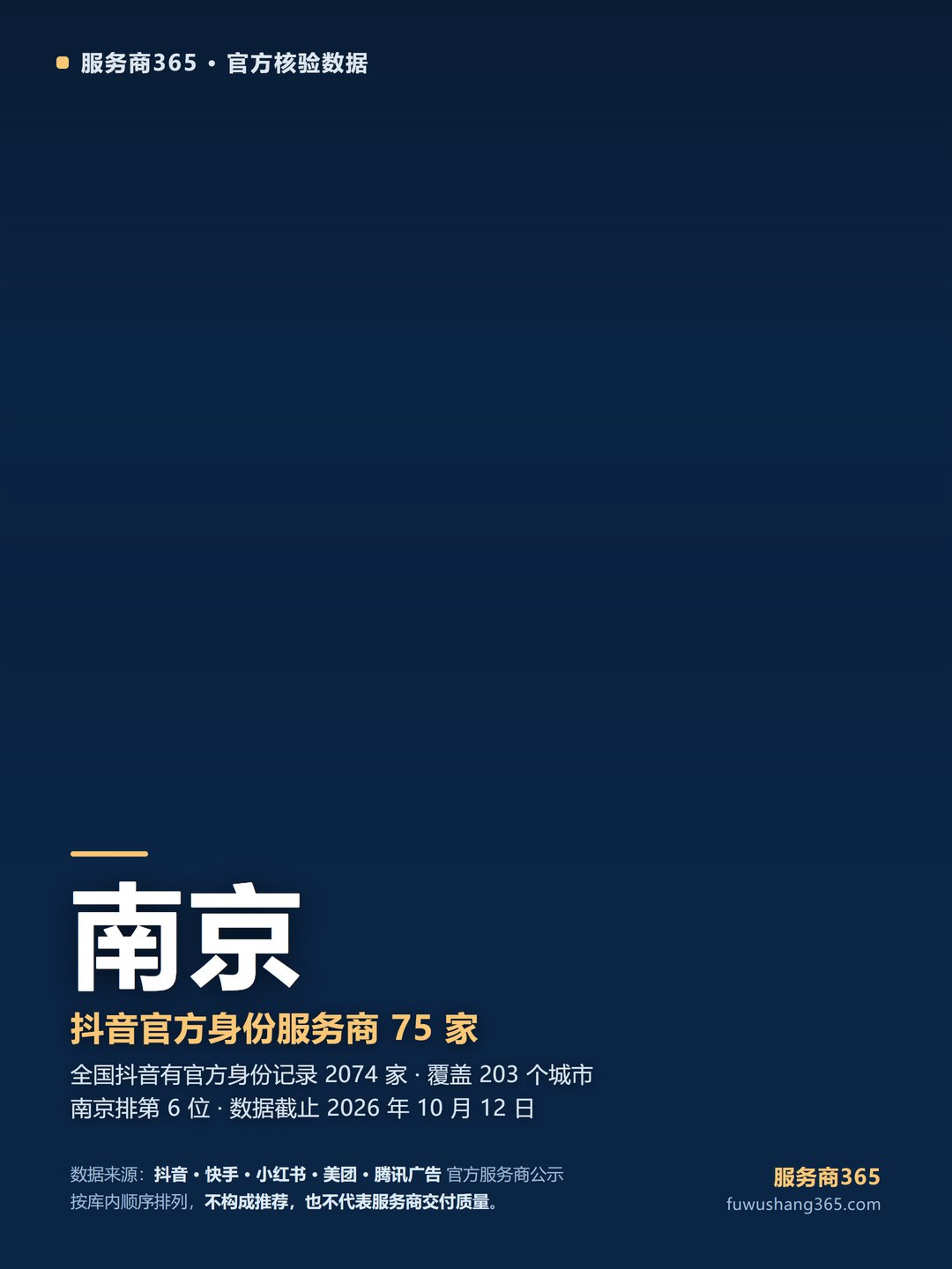 南京抖音服务商官方身份名单